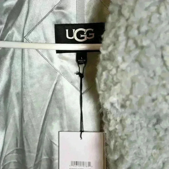 NWT! UGG WOMEN'S MAEVE SHERPA JACKET IN SIDEWALK COLOR L - Picture 5 of 16